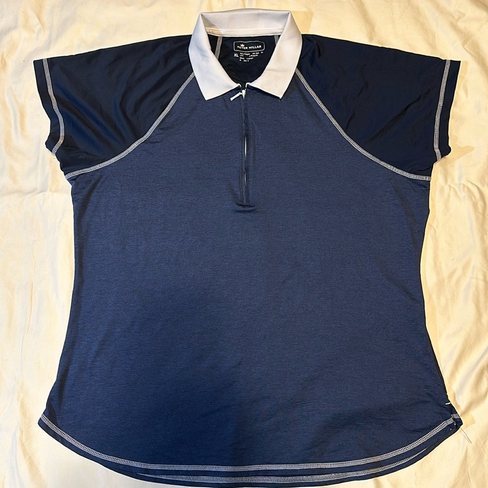 Peter Millar Zip-Neck Polo